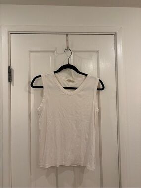 Madewell Classic Women's Cream V-Neck Tank Top